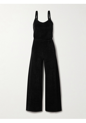 Suzie Kondi - Elma Cotton-blend Terry Jumpsuit - Black - x small,small,medium,large,x large