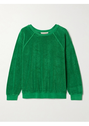 Suzie Kondi - Samos Cotton-blend Terry Sweatshirt - Green - x small,small,medium,large,x large