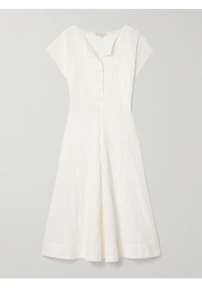 Suzie Kondi - Madeira Broderie Anglaise Cotton Midi Dress - White - x small,small,medium,large,x large