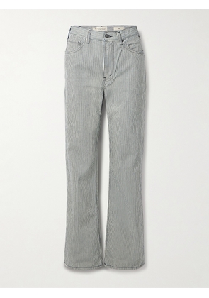 Nili Lotan - Mitchell Striped Low-rise Jeans - Blue - 24,25,26,27,28,29,30