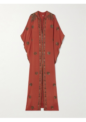Johanna Ortiz - Mystical Gaucho Embellished Embroidered Silk-blend Maxi Dress - US0,US2,US4,US6,US8