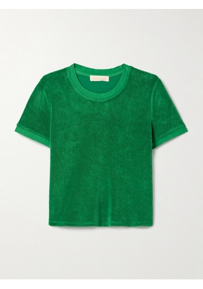 Suzie Kondi - Capri Cotton-blend Terry T-shirt - Green - x small,small,medium,large,x large
