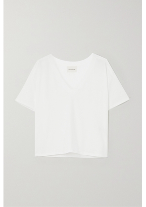 LOULOU STUDIO - + Net Sustain Faaa Organic Supima Cotton-jersey T-shirt - White - x small,small,medium,large