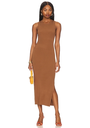 Rails Syd Knit Midi Dress in Brown. Size XS.