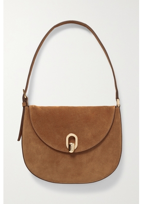 Savette - Tondo Small Suede Shoulder Bag - Brown - One size
