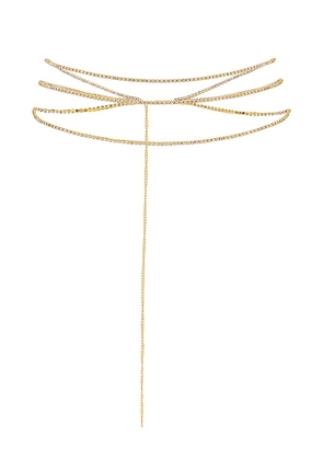 petit moments Peggy Body Chain in Metallic Gold.