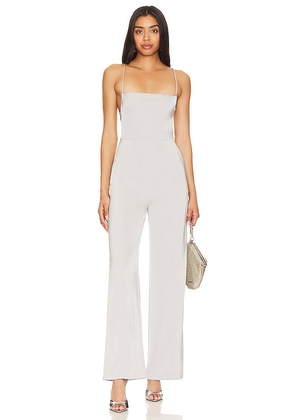 NBD Prosecco Jumpsuit in Grey. Size S.