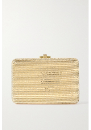 Judith Leiber Couture - Slim Slide Crystal-embellished Gold-tone Clutch - One size