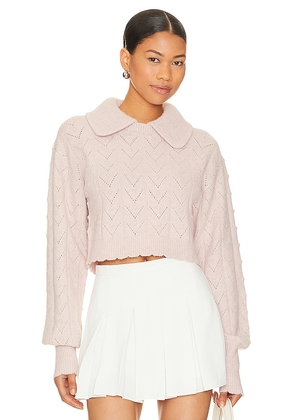MAJORELLE Jessel Sweater in Pink. Size L, S, XS.