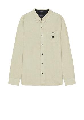 ROARK Nordsman Long Sleeve Button Down Shirt in Cream. Size S.