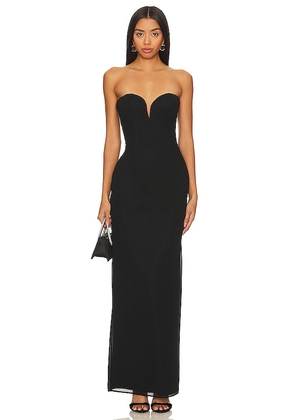 Katie May Ursula Gown in Black. Size S, XS.