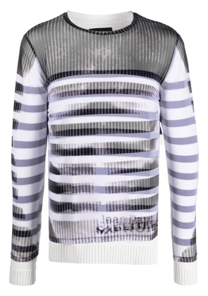 Y/Project x Jean Paul Gaultier striped jumper - White