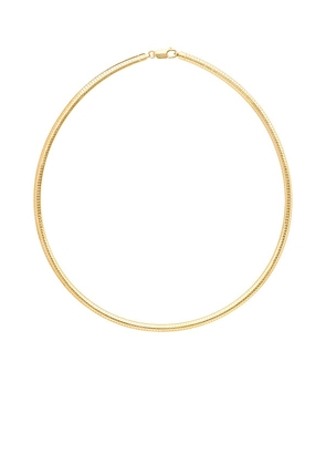MEGA Omega 4 Necklace in Metallic Gold.
