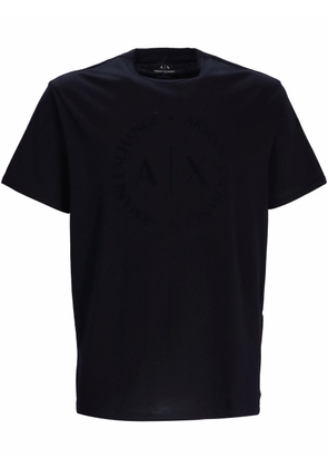 Armani Exchange logo-print cotton T-Shirt - Black