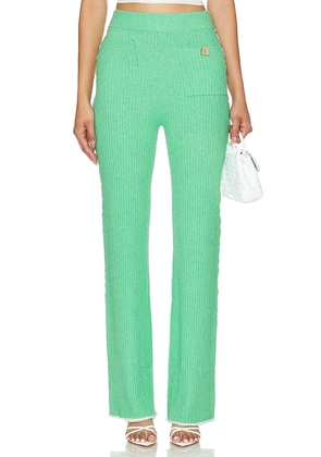 JoosTricot Flared Pants in Green. Size L, S, XL, XS.