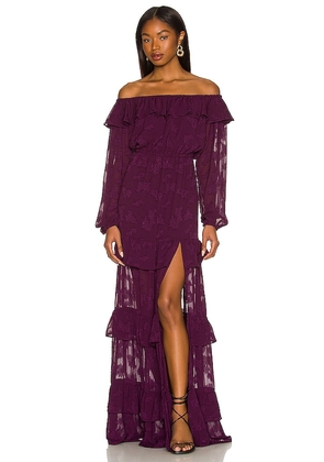 Tularosa Sienna Maxi Dress in Purple. Size XS, XXS.