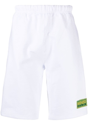 Kenzo logo-patch detail shorts - White