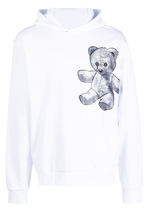Philipp Plein Paisley Teddy Bear hoodie - White
