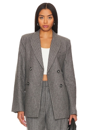 Rue Sophie Roen Suit Jacket in Grey. Size S, XS.