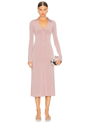 Song of Style Corinne Midi Dress in Pink. Size L, XS, XXS.
