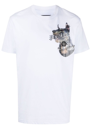 Philipp Plein graphic-print cotton T-shirt - White