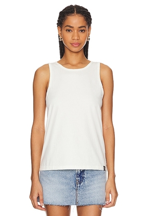 WAO The Relaxed Tank in White. Size L, S, XS.