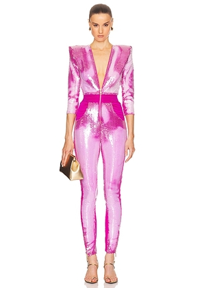 Zhivago Heated Activated The Video Wars Jumpsuit in Pink. Size 2, 6.