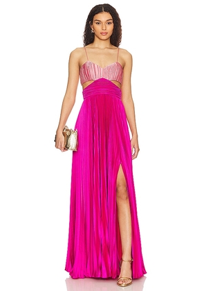 AMUR x REVOLVE Elodie Gown in Pink. Size 0, 8.