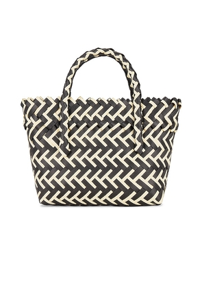 8 Other Reasons Criss Cross Tote in Black,White.