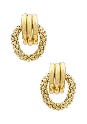 8 Other Reasons Romance Hoops in Metallic Gold.