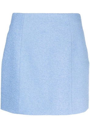 Patou linen-blend miniskirt - Blue