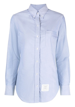 Thom Browne button-down cotton Oxford shirt - Blue