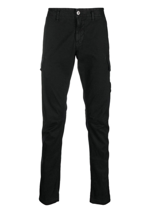 Stone Island Compass-motif straight-leg trousers - Black