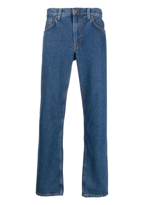 Nudie Jeans mid-rise straight-leg jeans - Blue