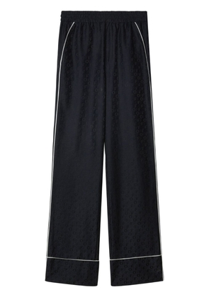 Off-White straight-leg pyjama-inspired trousers - Black