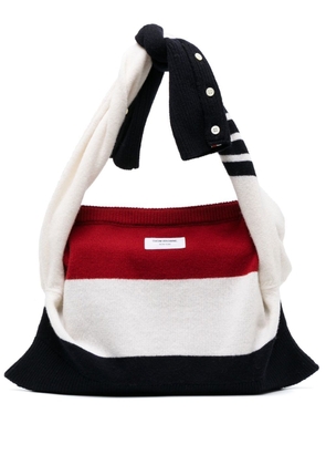 Thom Browne jersey stitch sweater tote bag - Red