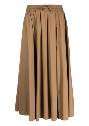 Herno mid-length flared skirt - Brown