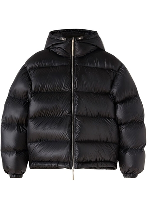 Jil Sander hooded down puffer jacket - Black