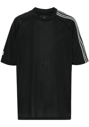 Y-3 logo-print T-shirt - Black