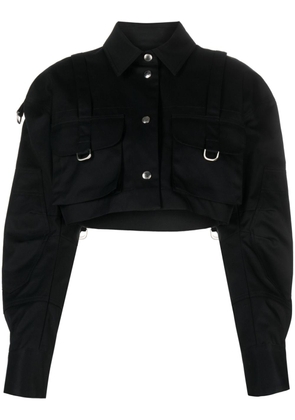 Off-White cropped cotton jacket - Black