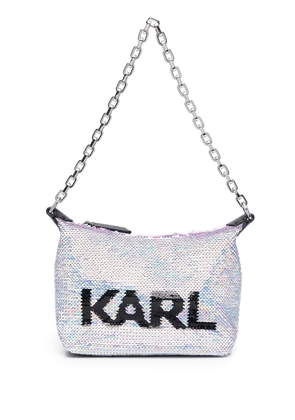 Karl Lagerfeld K/Evening sequin shoulder bag - Purple