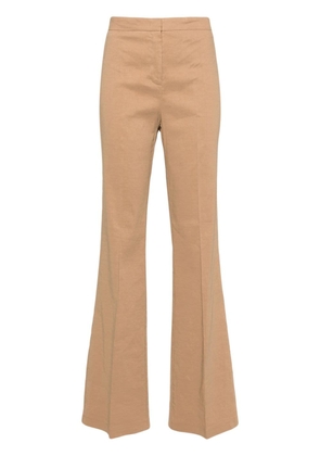 PINKO high-waist straight-leg trousers - Brown