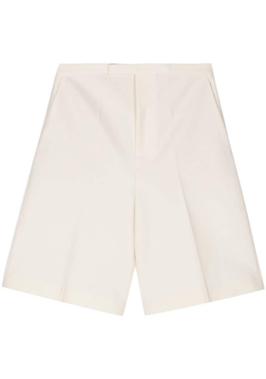 Róhe interlocking-twill tailored shorts - Neutrals