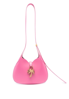 Palm Angels Hobo leather shoulder bag - Pink