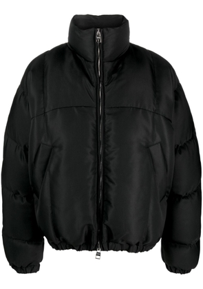 Alexander McQueen funnel-neck padded jacket - Black
