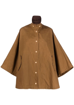 Mackintosh Cora press-stud cotton coat - Brown