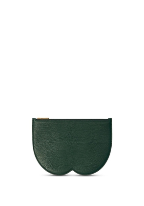 Burberry large Chess leather clutch - Green