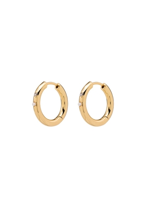Anni Lu 18kt gold-plated Brigitte pearl hoop earrings