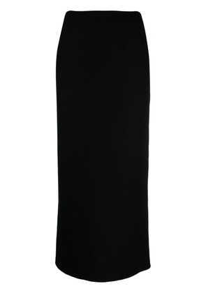 Yohji Yamamoto high-waist wool pencil skirt - Black
