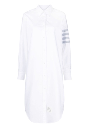 Thom Browne 4-Bar cotton shirt dress - White